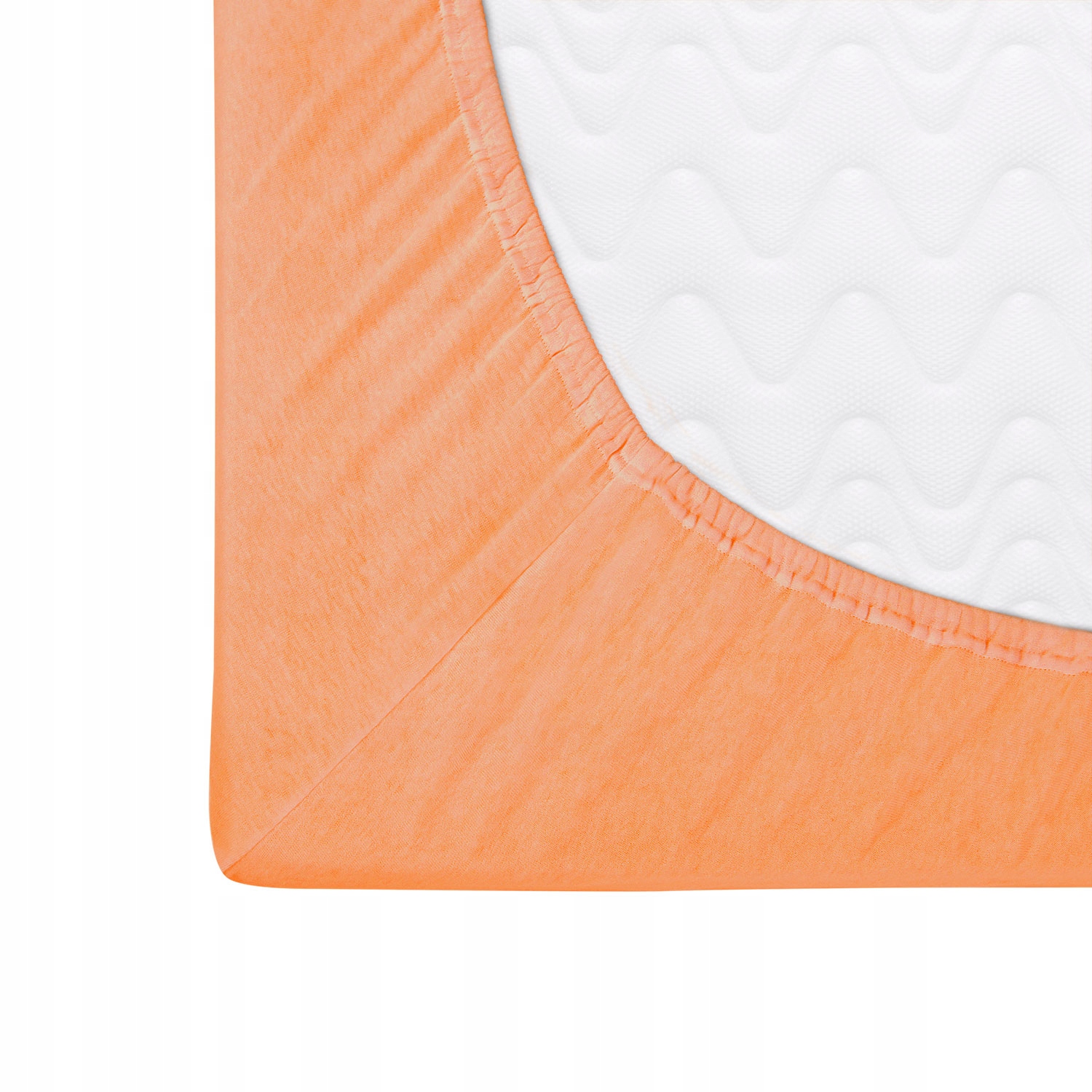 Prześcieradło jersey z gumką 003/90x200 łosoś