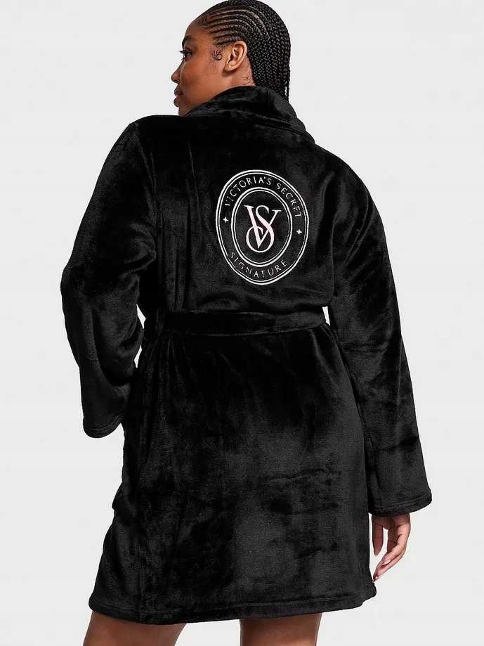 Victoria's Secret župan Cozy Plush černý Xs/s