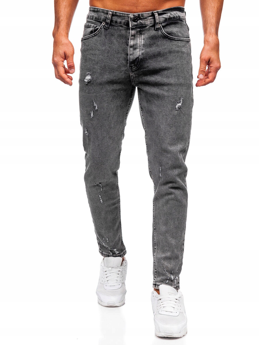 Pánské Džínové Kalhoty Slim Fit Grafitové 6642 DENLEY_31/M