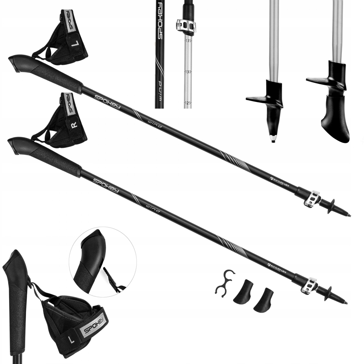 

Spokey Wind Kijki Nordic Walking Kije Regulowane