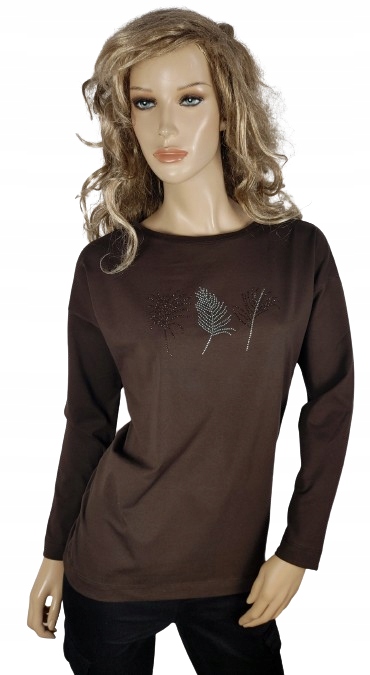 4 KOLORY elegancka PREMIUM bluzka miła gruba bawełna POLSKA marka LaTynka Rękaw długi rękaw