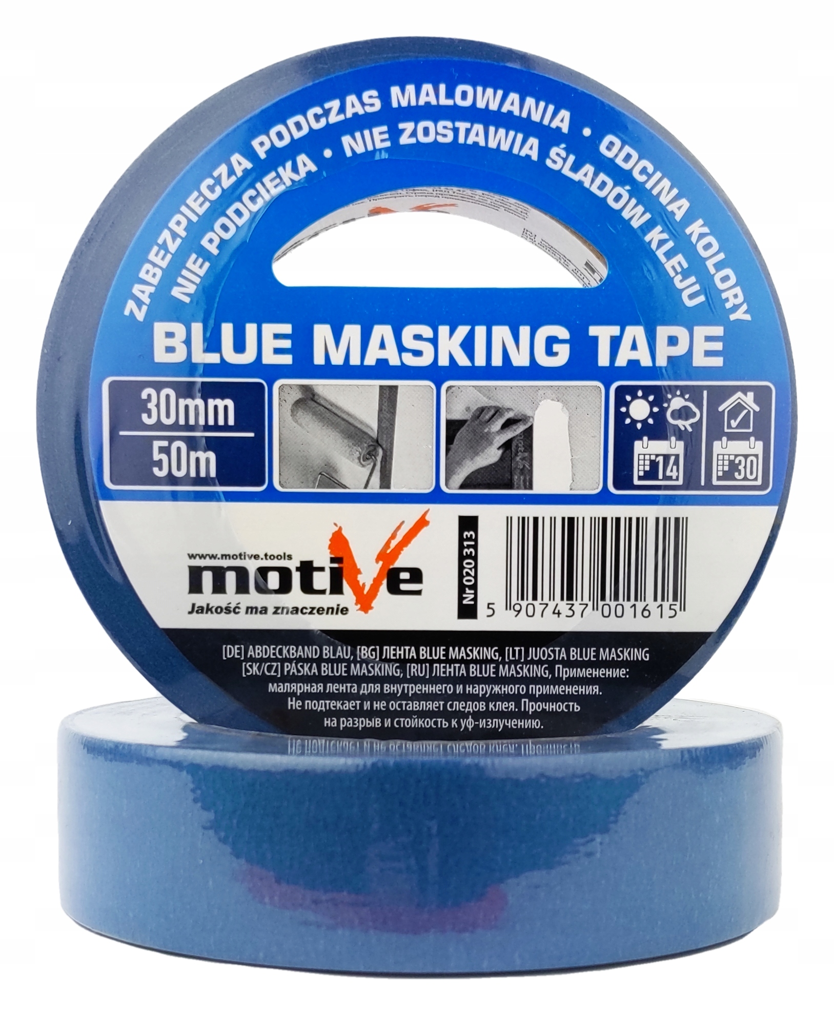 TAŚMA MASKUJĄCA NIEBIESKA DO ODCINANIA KOLORÓW 30