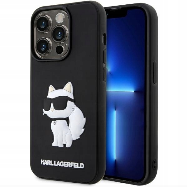 Karl Lagerfeld KLHCP14L3DRKHNK pouzdro kryt pro iPhone 14 Pro 6.1", černé