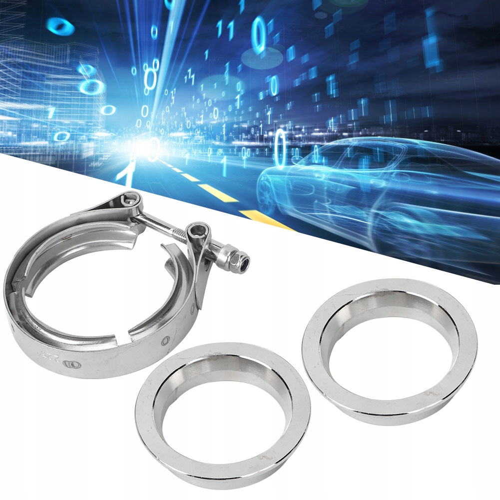 V-BAND OBEJMA 63MM 2,5" PREMIUM FLANSZE Producent części 3F Quality