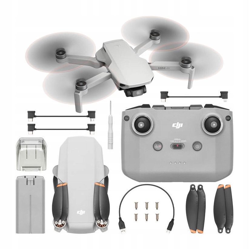 Dron Dji Mini 4K z kontrolerem RC-N1 10000m do 31 min lotu 1/2.3' Cmos 12MP