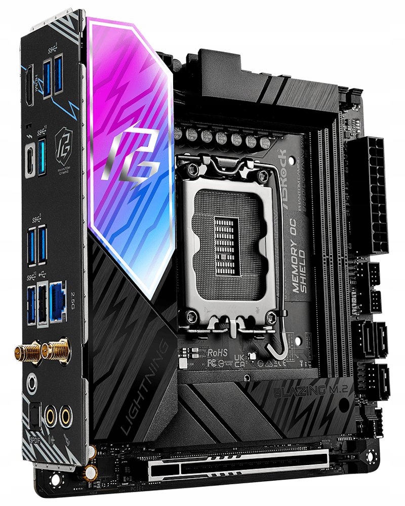 ASRock B860I Lightning WiFi Intel B860 LGA1851 2x DDR5 2x M.2 Hdm