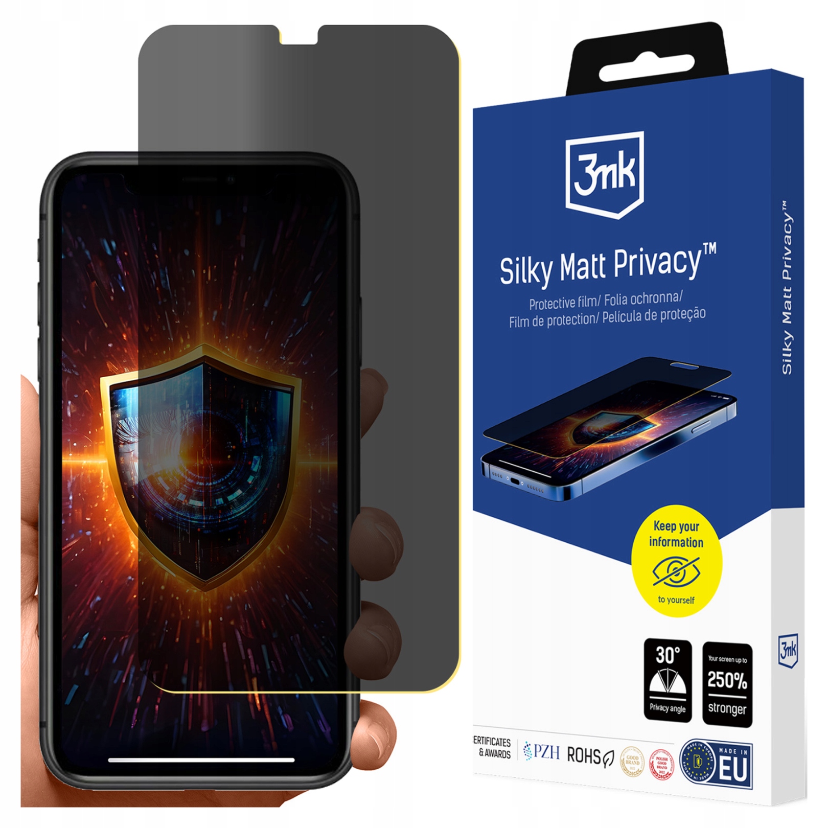 Apple iPhone 11 3mk Silky Matt Privacy fólie