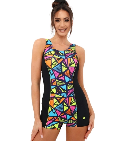 Jednodílné zakryté plavky pro volný čas 4XL