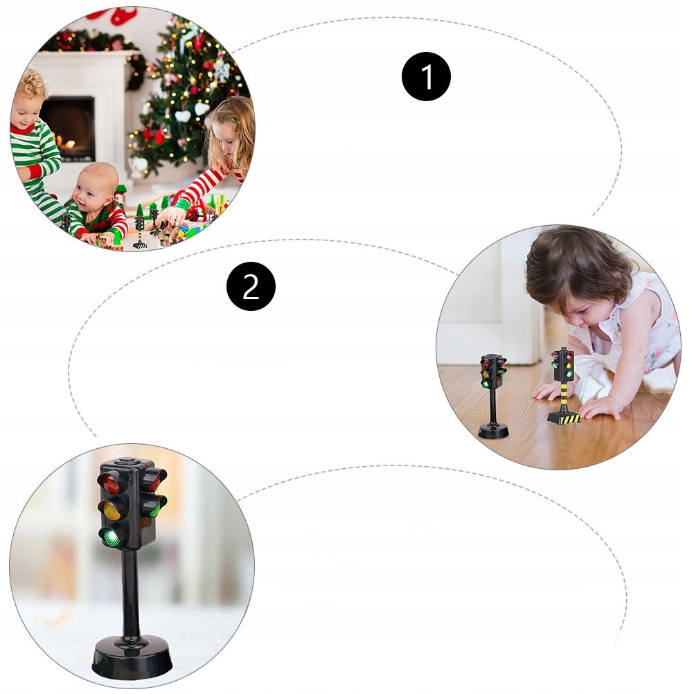 2 SZTUK SYMULACJA ŚWIETLNYCH ZABAWEK BEZPIECZEŃSTWO Rodzaj pojazdu znak drogowy, sygnalizator