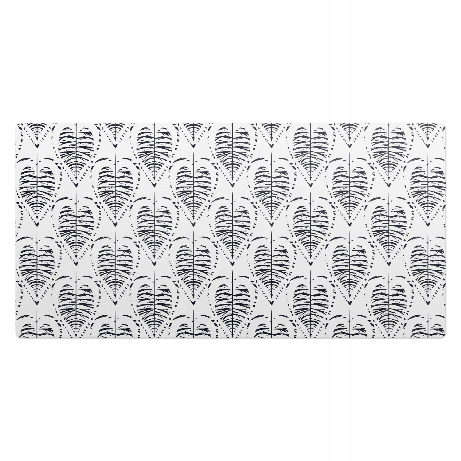 Podkładka ochronna na biurko Liściasta symetria w klimacie retro 100x50 cm