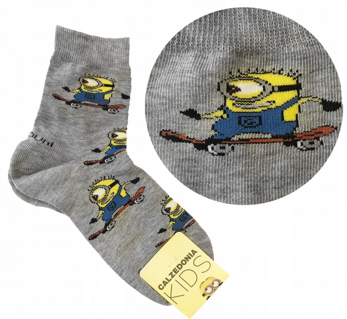 

Calzedonia skarpetki minionki szare stuart 25-27