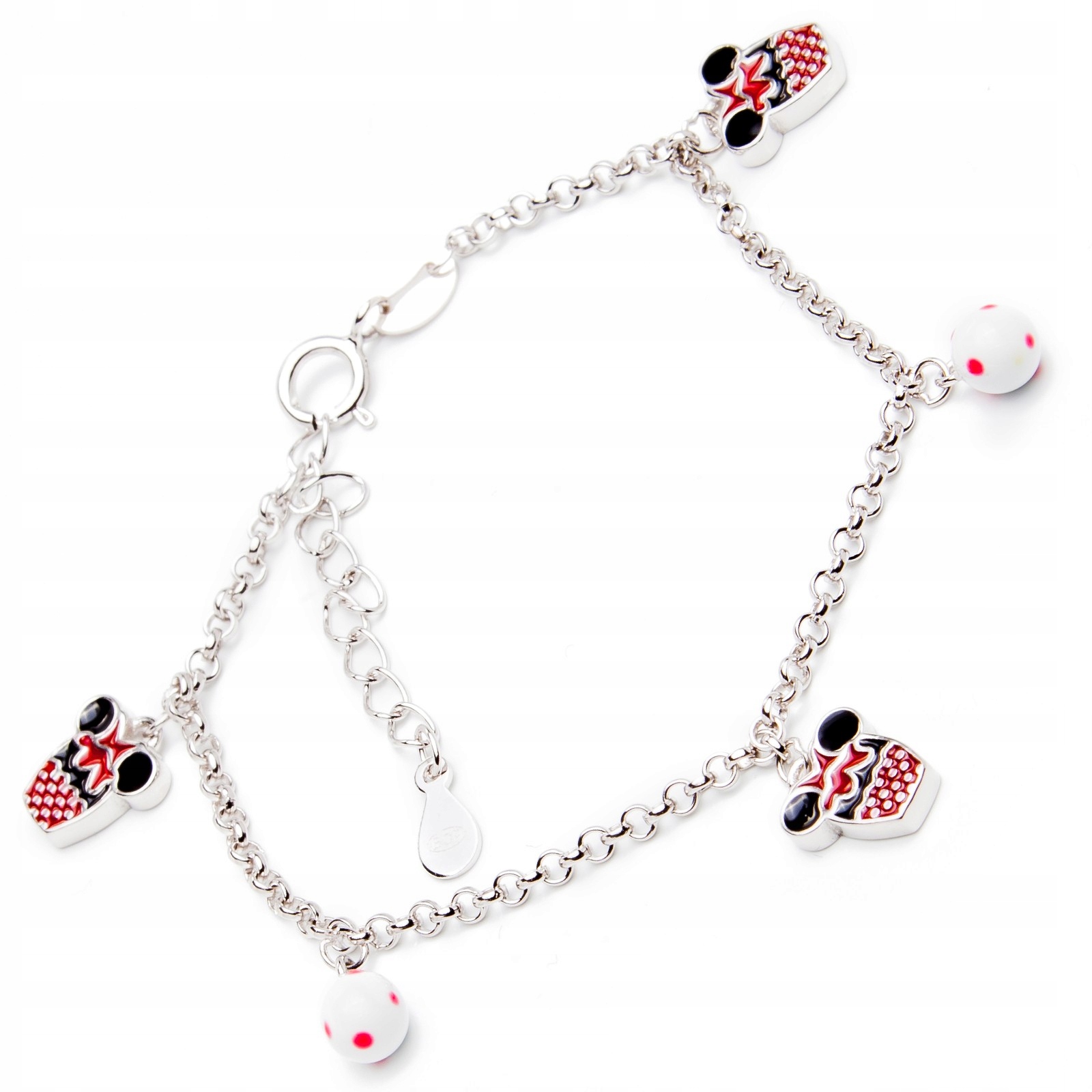 Stříbrný náramek 925 Mickey Mouse