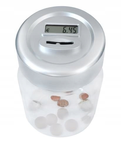 

Licząca Skarbonka Liczy Monety Euro z LCD (s)