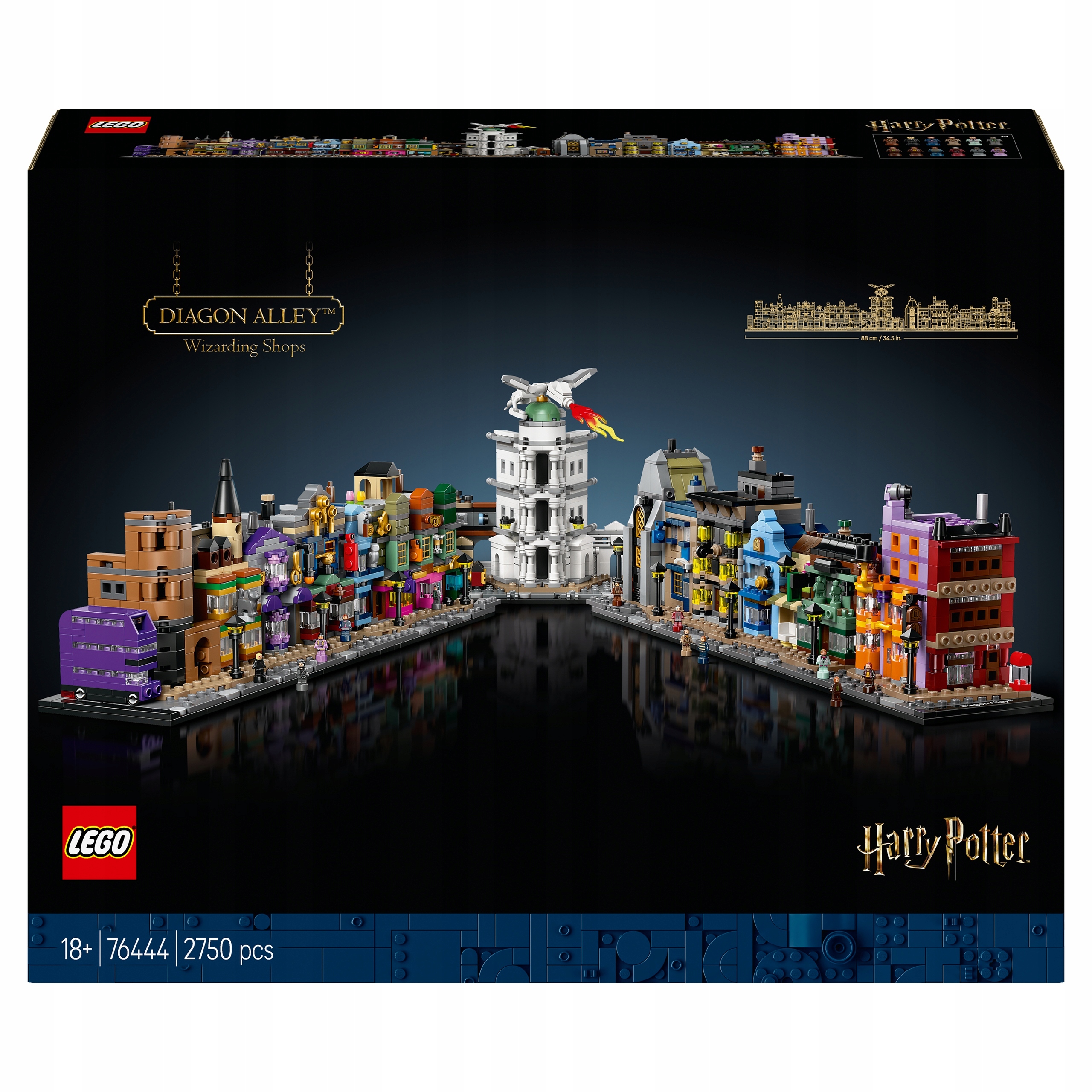 Lego Harry Potter 76444 Kouzelné obchody na ulici Svazků
