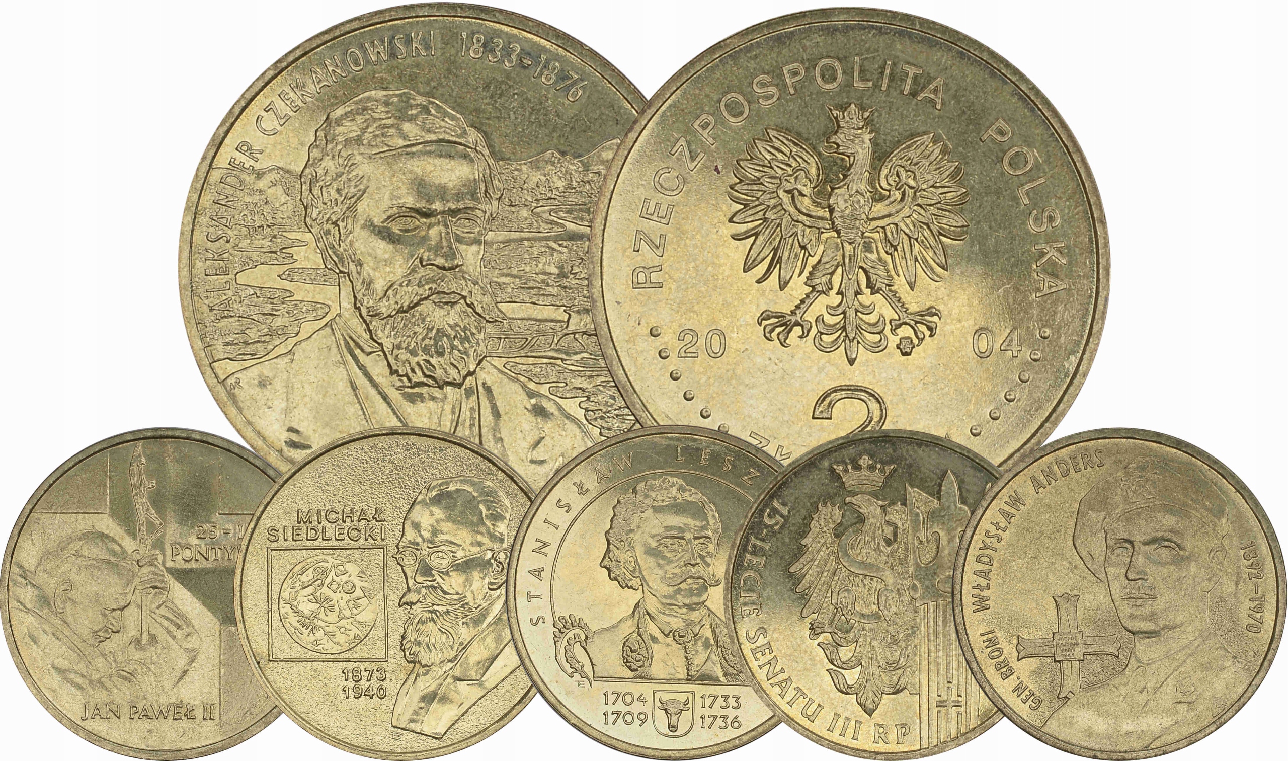 1.III RP, ZEST.MONET 2 ZŁOTE SZT.6