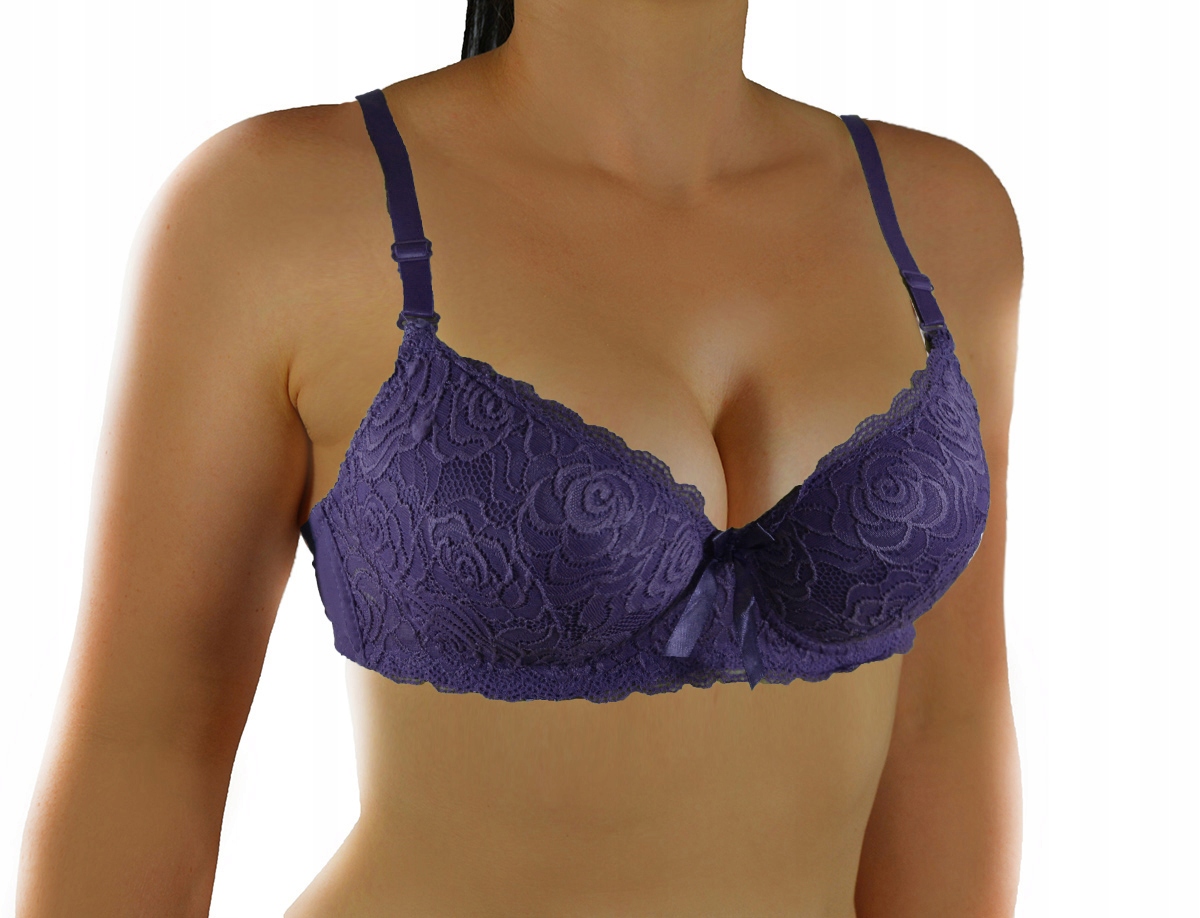 

Koronkowy exclusive Super Push Up B 75 fiolet