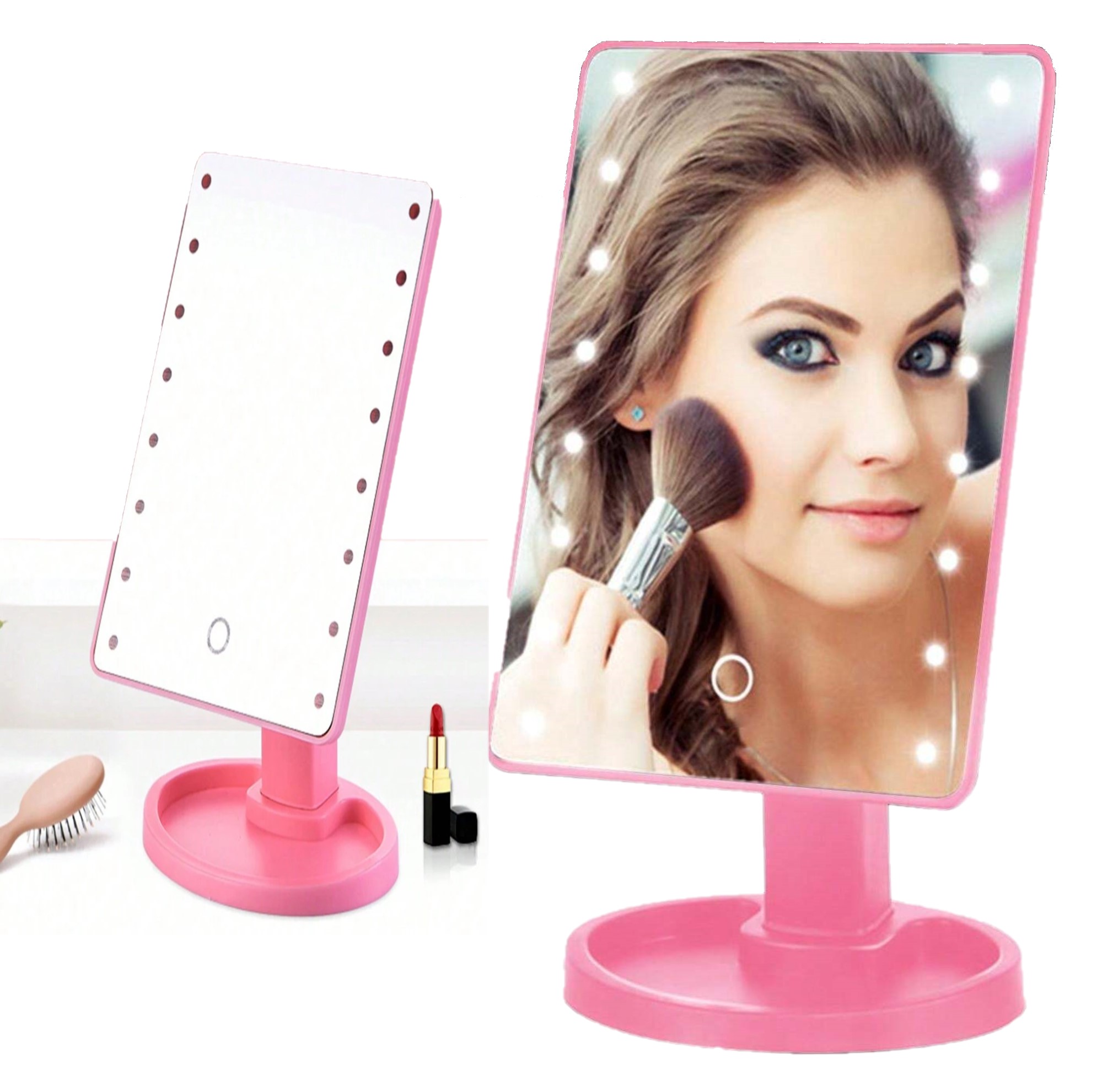 LUSTERKO KOSMETYCZNE PODSWIETLANE DO MAKIJAŻU LED 22 DIODY