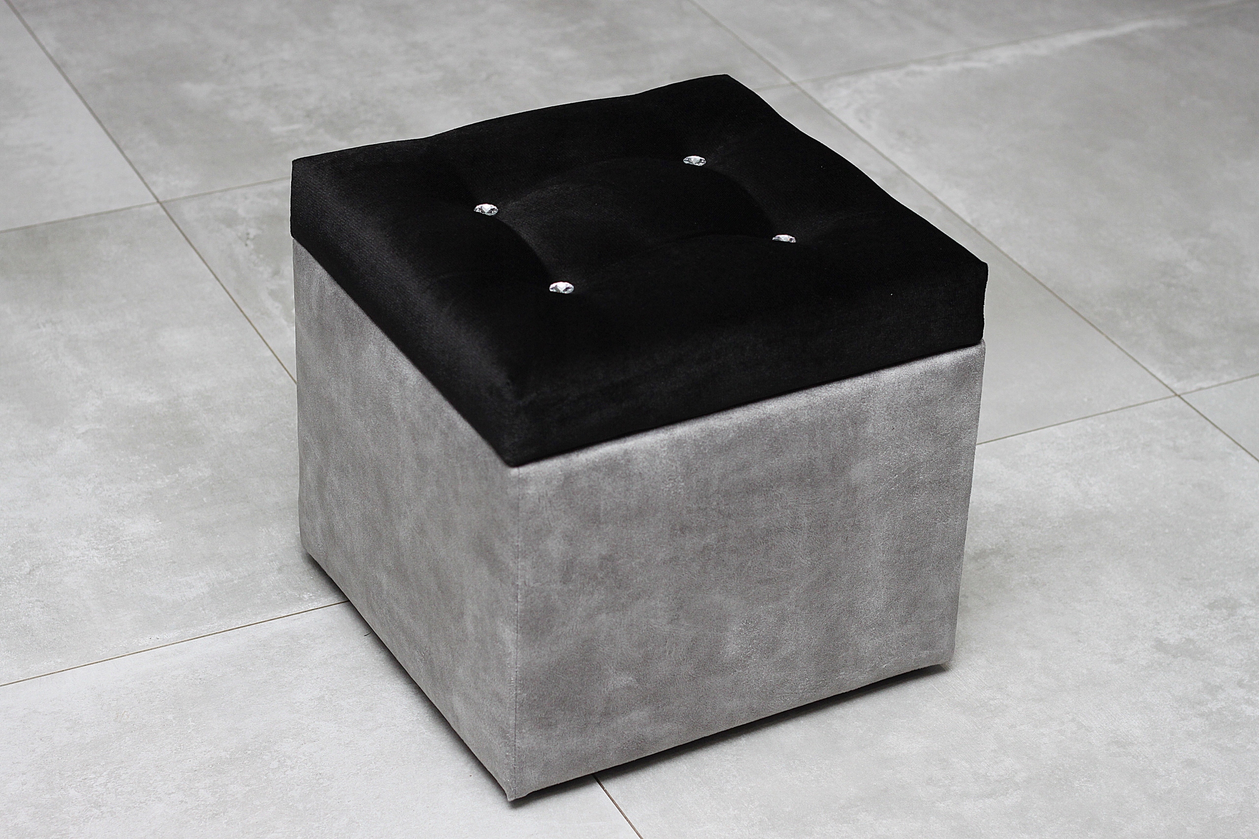 PUFA KOSTKA kwadrat 40x40 otwierana pikowana WZORY Marka inna