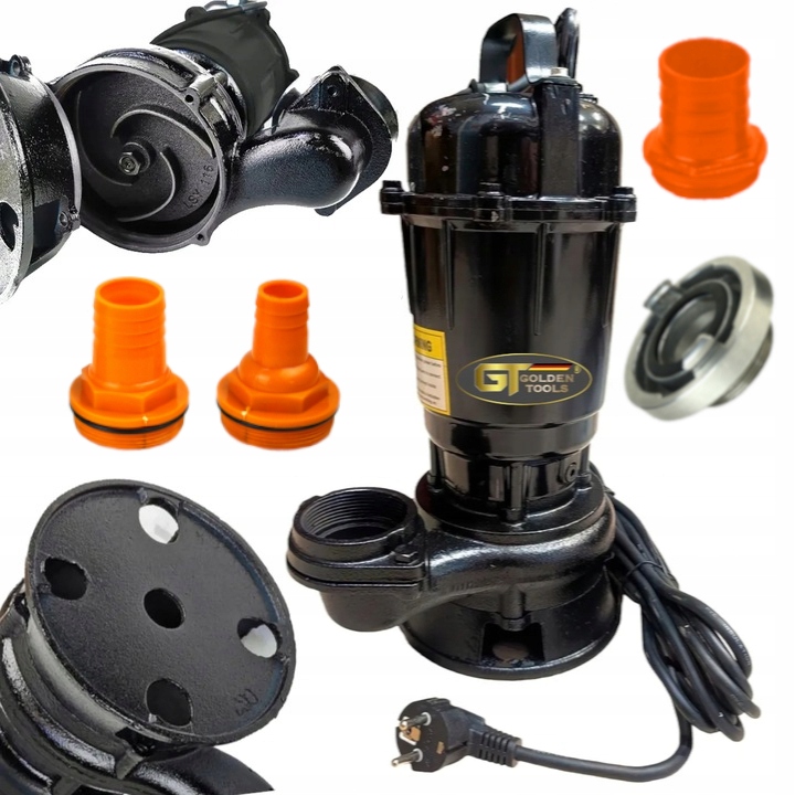 Pompa Do Wody Rozdrabniacz Szamba Żeliwo Golden Tools Mocna