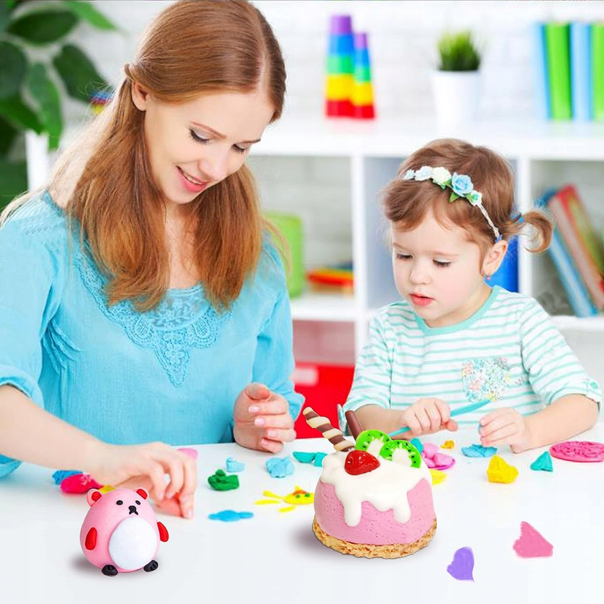 MODELINA KREATYWNY ZESTAW PLASTYCZNY + NARZĘDZIA Marka inna