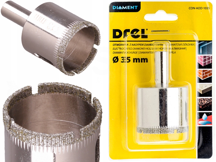 

Wiertło Diamentowe 35 mm Otwornica Gresu Ceramiki