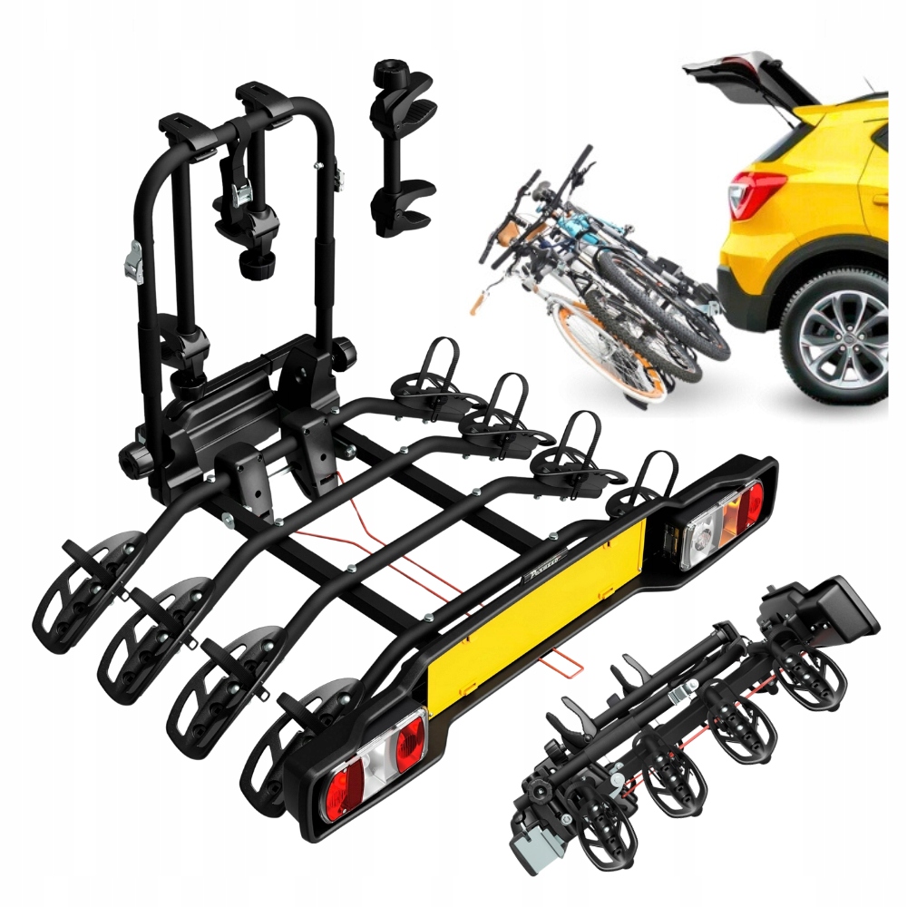 Bagażnik uchwyt platforma rowerowa na hak holowniczy Peruzzo Parma 4 rowery