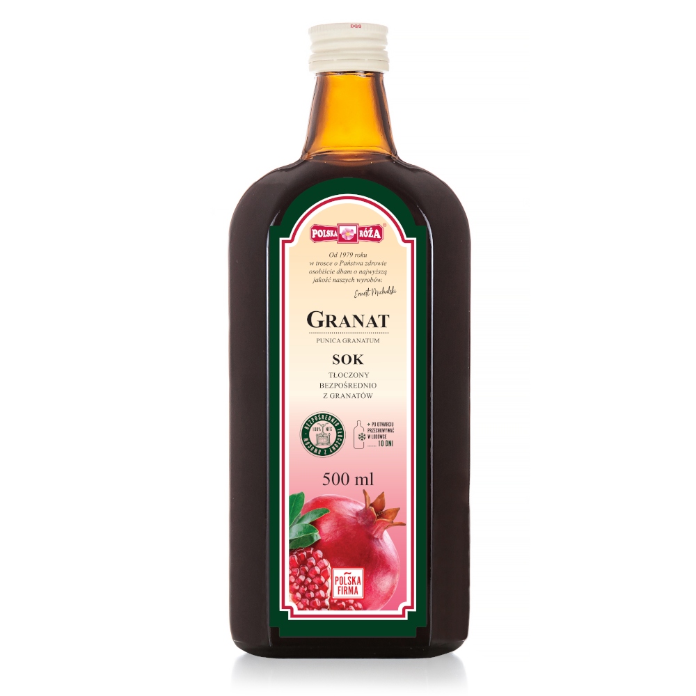 

Granat sok 100% 500ml bez cukru Polska Róża