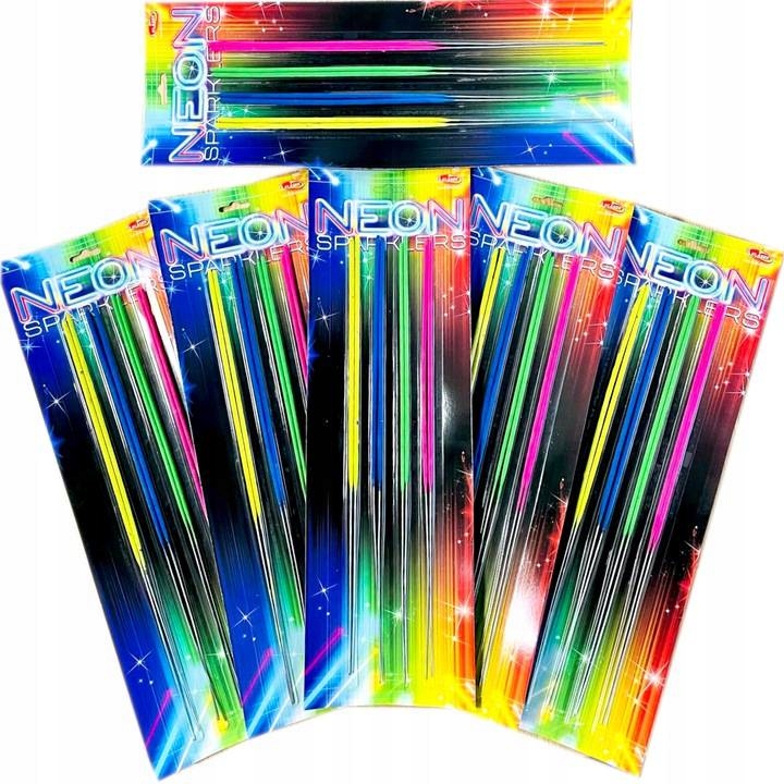 

Neonowe Kolorowe Zimne Ognie VP40N 48 szt Na Ślub