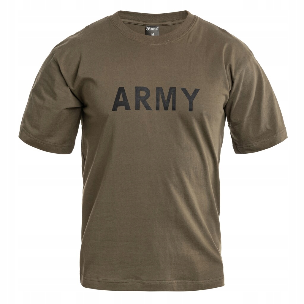 Koszulka męska sportowa wojskowa bawełniana T-shirt Mfh Army Od Green XXL