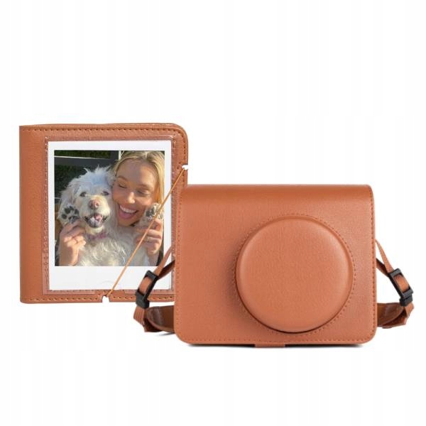 Sada příslušenství pro FujiFilm Instax Wide 400, album, Pouzdro, hnědá barva