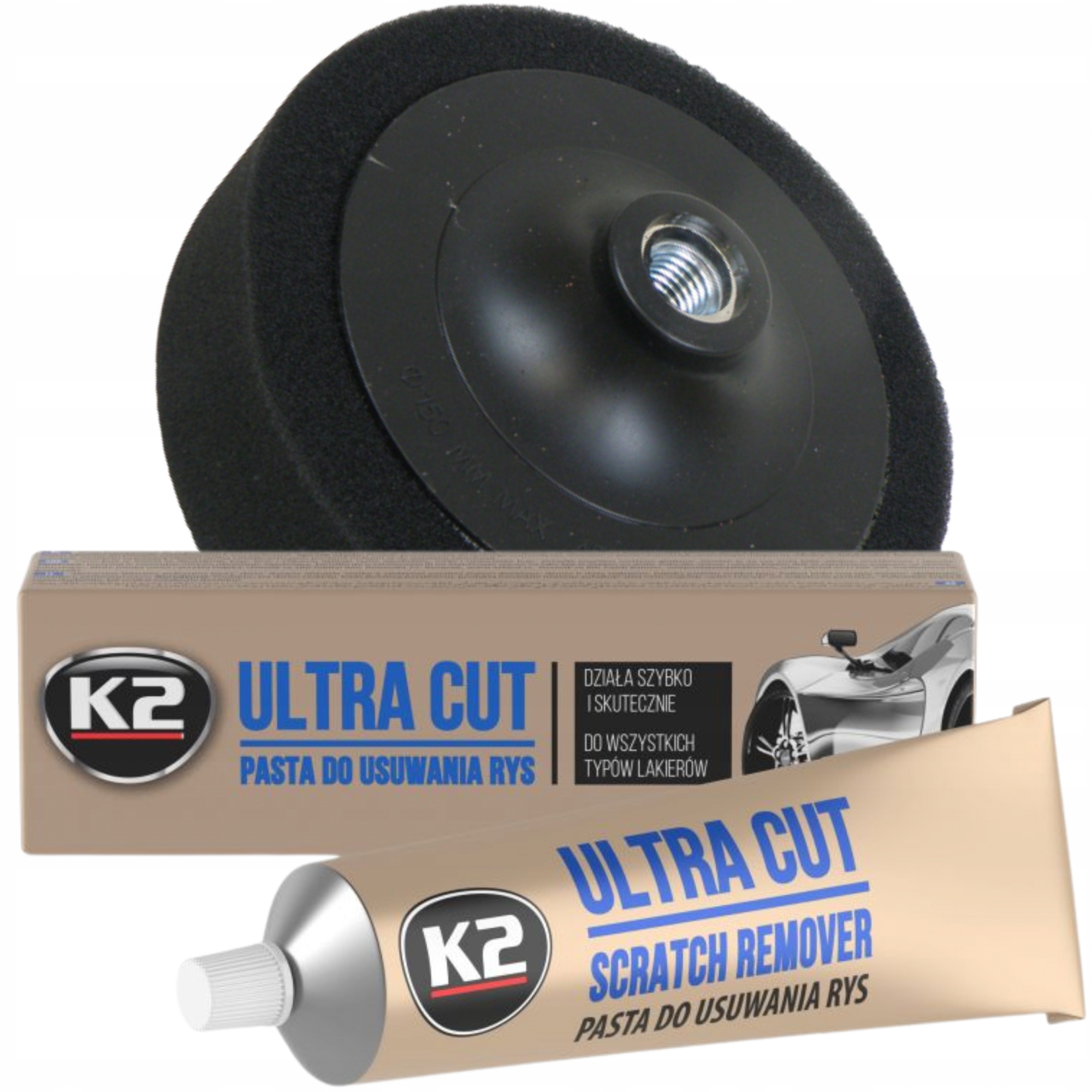 

K2 Ultra Cut gąbka Czarna Zestaw Do Polerowania