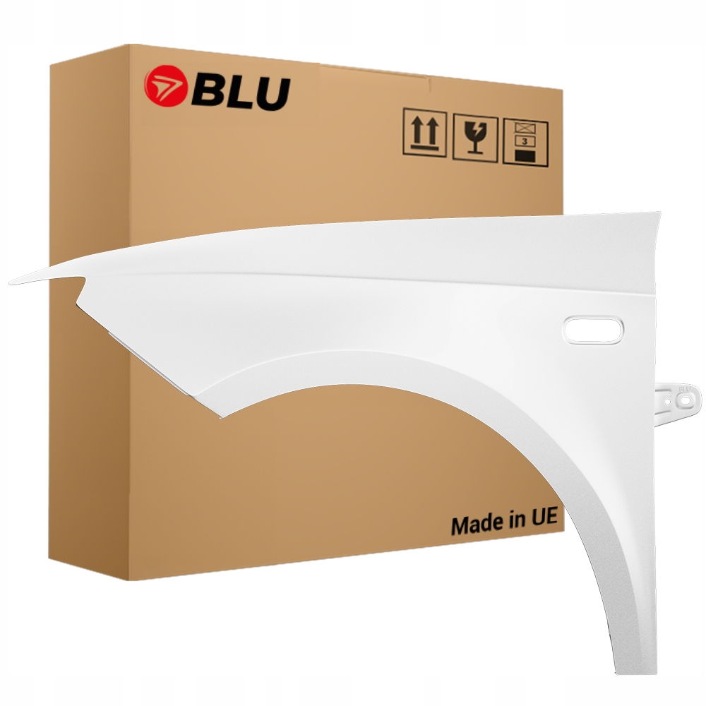 Blu Blatník Seat Ibiza IV 4 6J LS9R levý bílý 08-17 přední GletscherWeiss