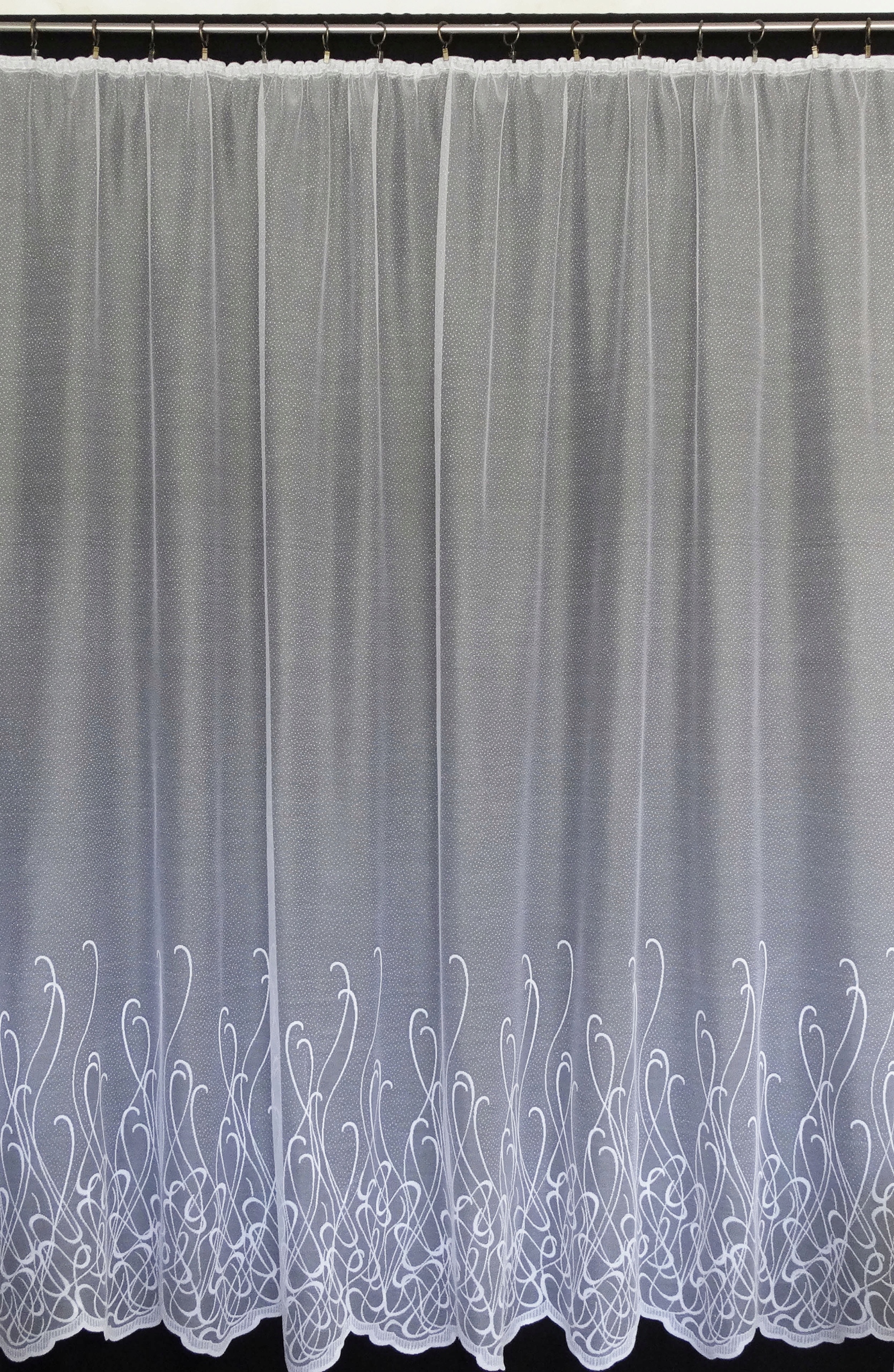 Mg Záclona žakár 2/8 Bílá 370X250 hotová s páskou