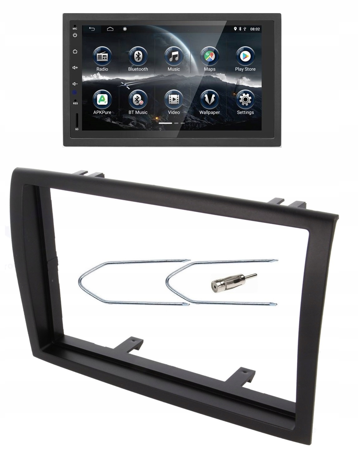 Autorádio Ltc AVX8200BT LCD"7 Android Bluetooth Fiat Ducato rámček