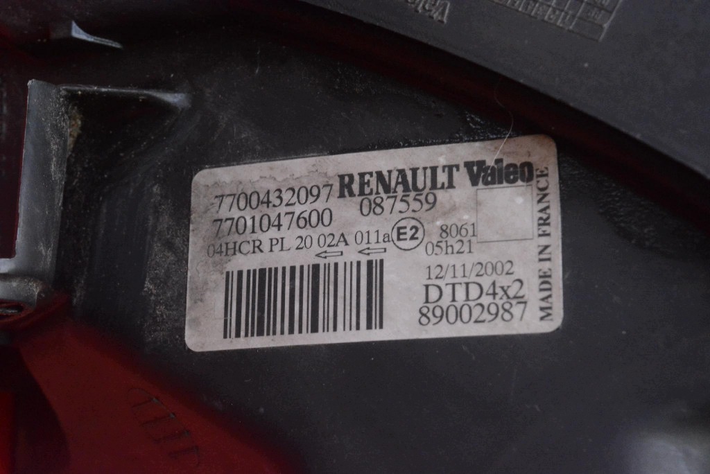 REFLEKTOR right light front EU 7700432097 RENAULT MEGANE SCENIC 1 and LIFT