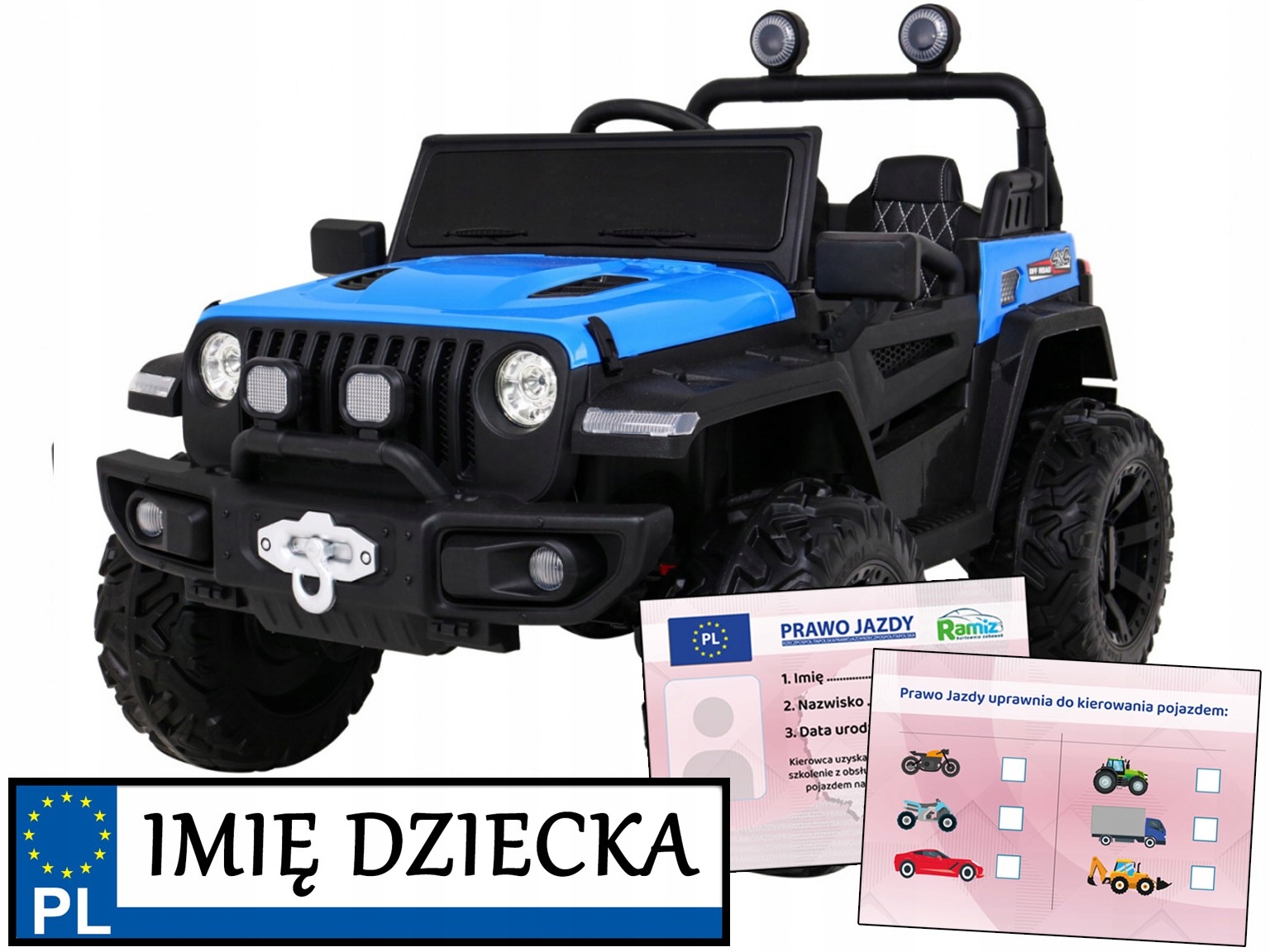 Master Of Terain autko elektryczne na akumulator Na Pilota jeep terenowy