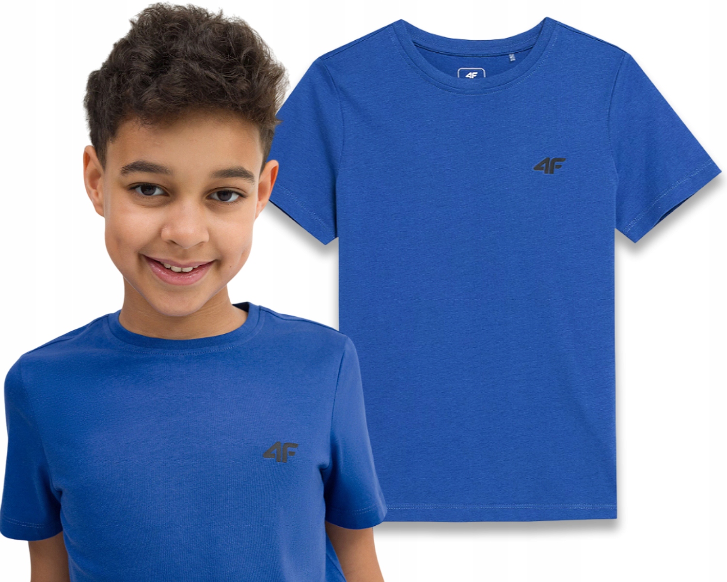 

Koszulka 4F z Nadrukiem Sportowa Tshirt Chłopięcy