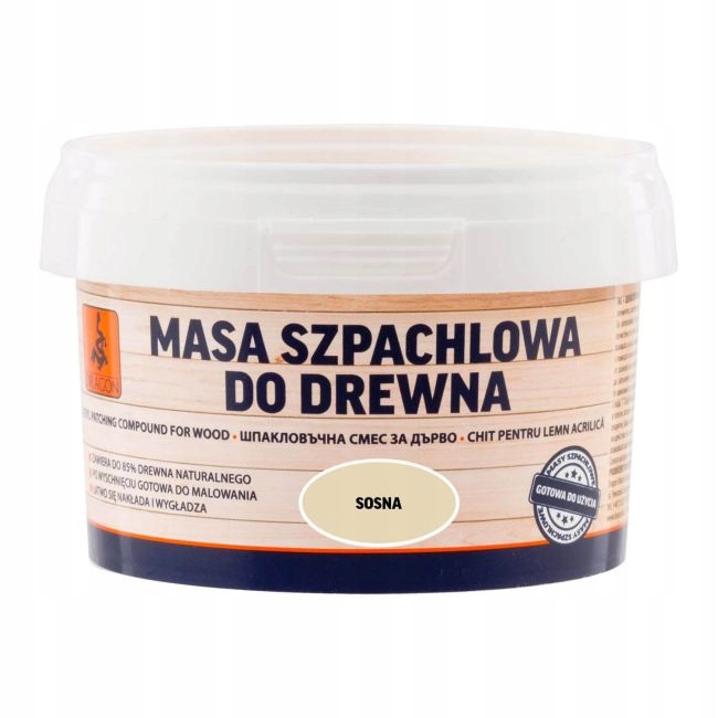 

Masa szpachlowa do drewna Dragon sosna 250 g