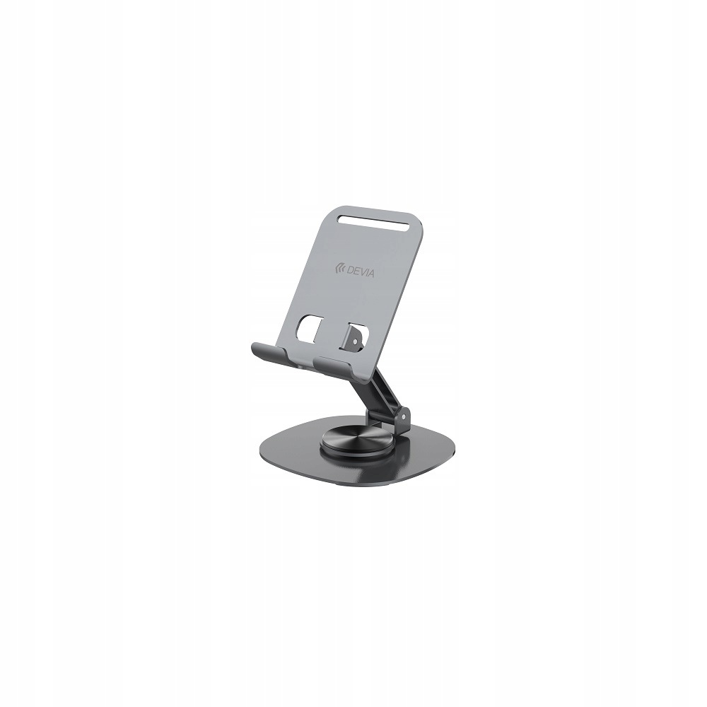 Devia Podstawka Uchwyt Do Telefonu Tableta Składana Rotacja 360 Metal Szara
