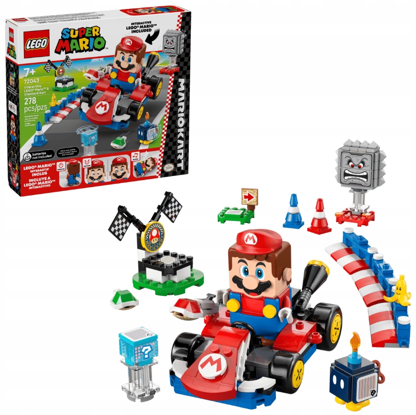 Lego Mario 72043 Mario Kart Interaktivní figurka Mario Standard Kart