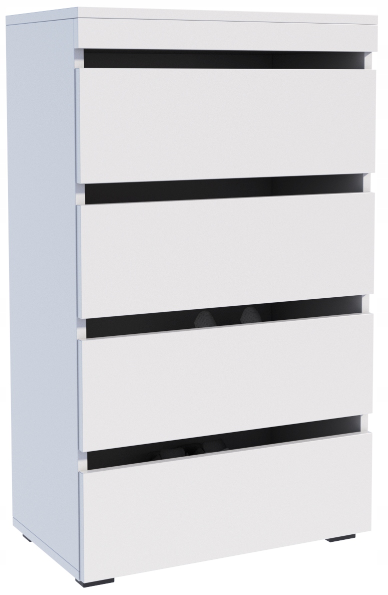 Skrinka na topánky Figaro biela 60 cm, regál na topánky, veľká predsieňová šatňa