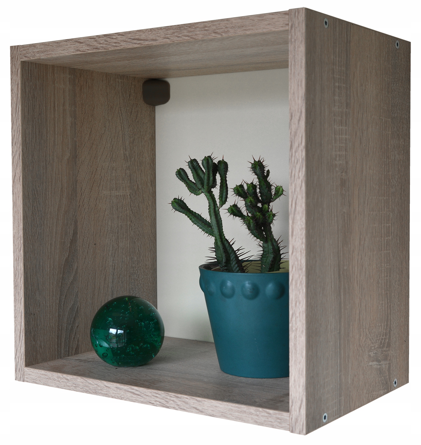 KUBIK PÓŁKA ŚCIENNA WISZĄCA DĄB SONOMA 30X30 Kod producenta półki 1