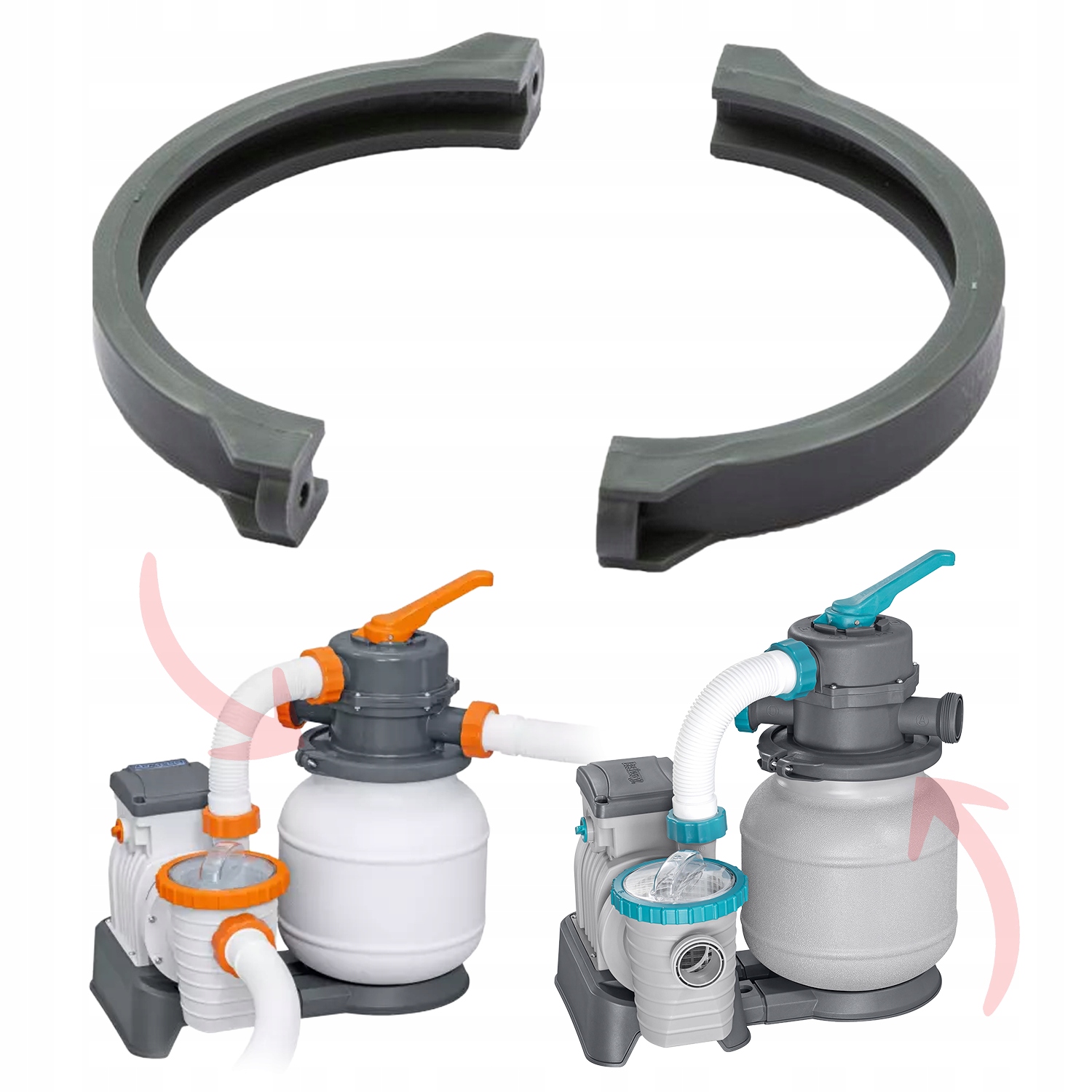 Objímka pod ventil pro pískovou pumpu Bestway 58497 Flowclear Komplet