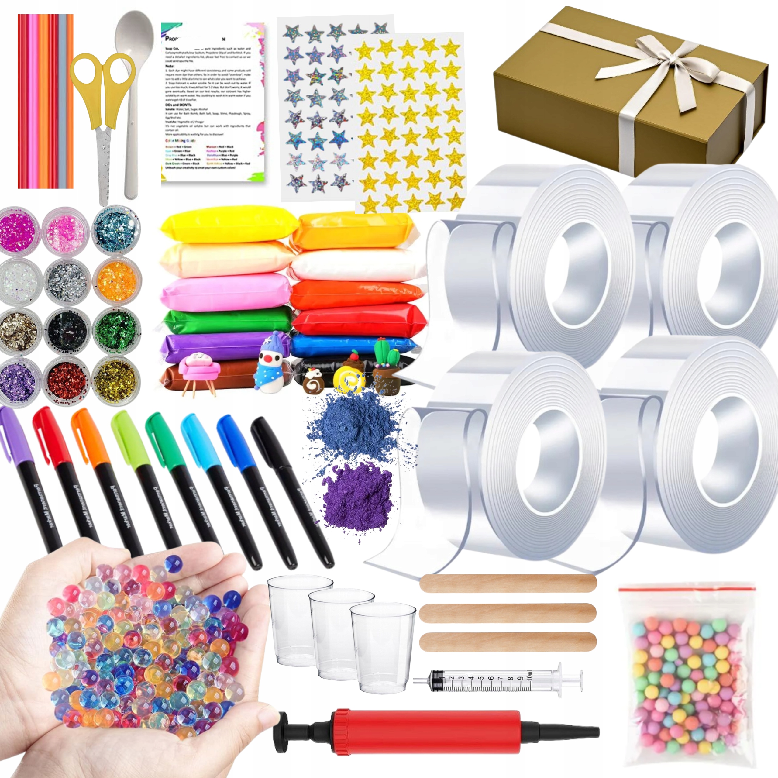 TAŚMA BĄBELKOWA BUBBLE ZESTAW NA PREZENT DLA DZIECKA FIDGET TOY TAŚMY DIY