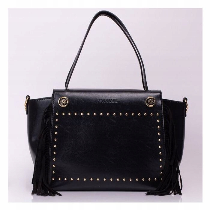 Černá Velká Shopperka, Kabelka Se Zipem Monnari
