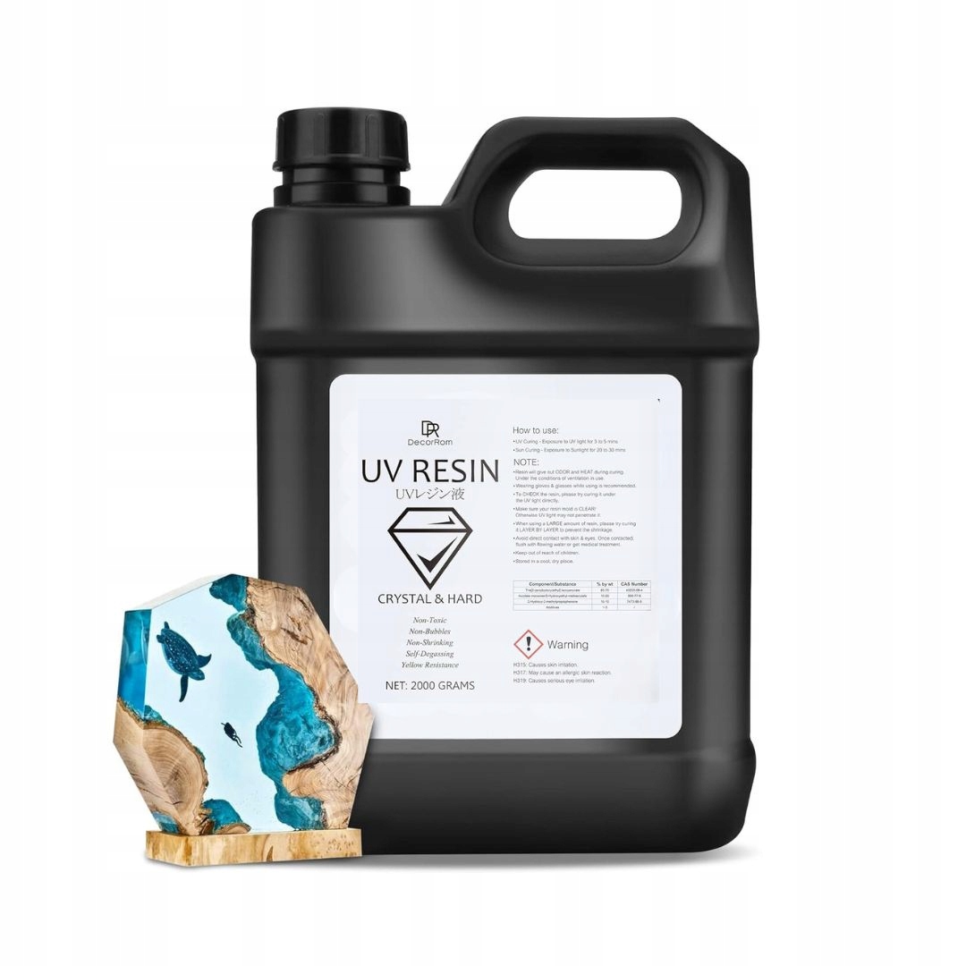 Uv Pryskyřice Křišťálově Čistá| Tvrdé Lepidlo|ultrafialová| 2000G