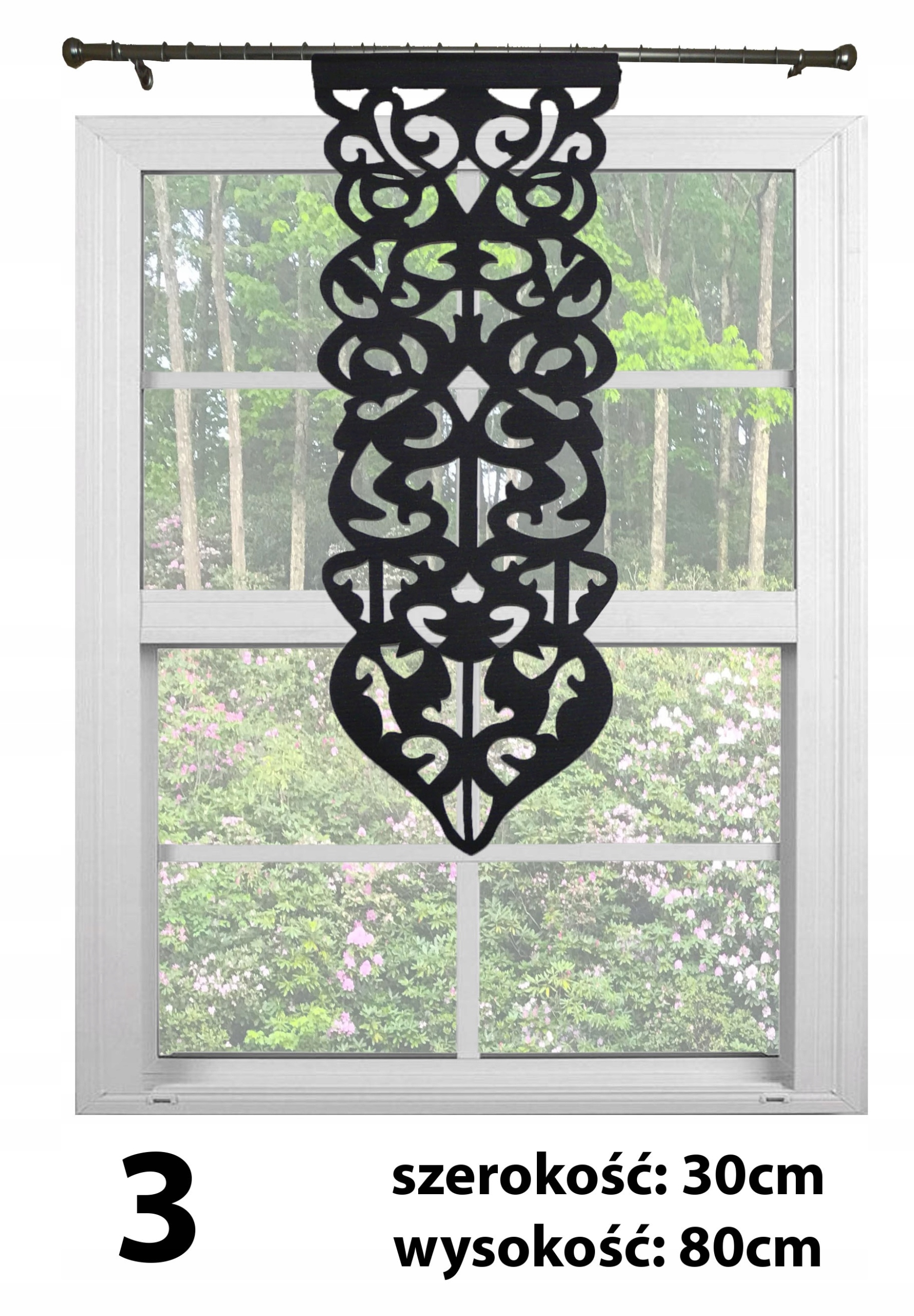 Firany Firanki Ażury Ażurowe Panel Ażur Zwis Dekor Typ panel ekranowy