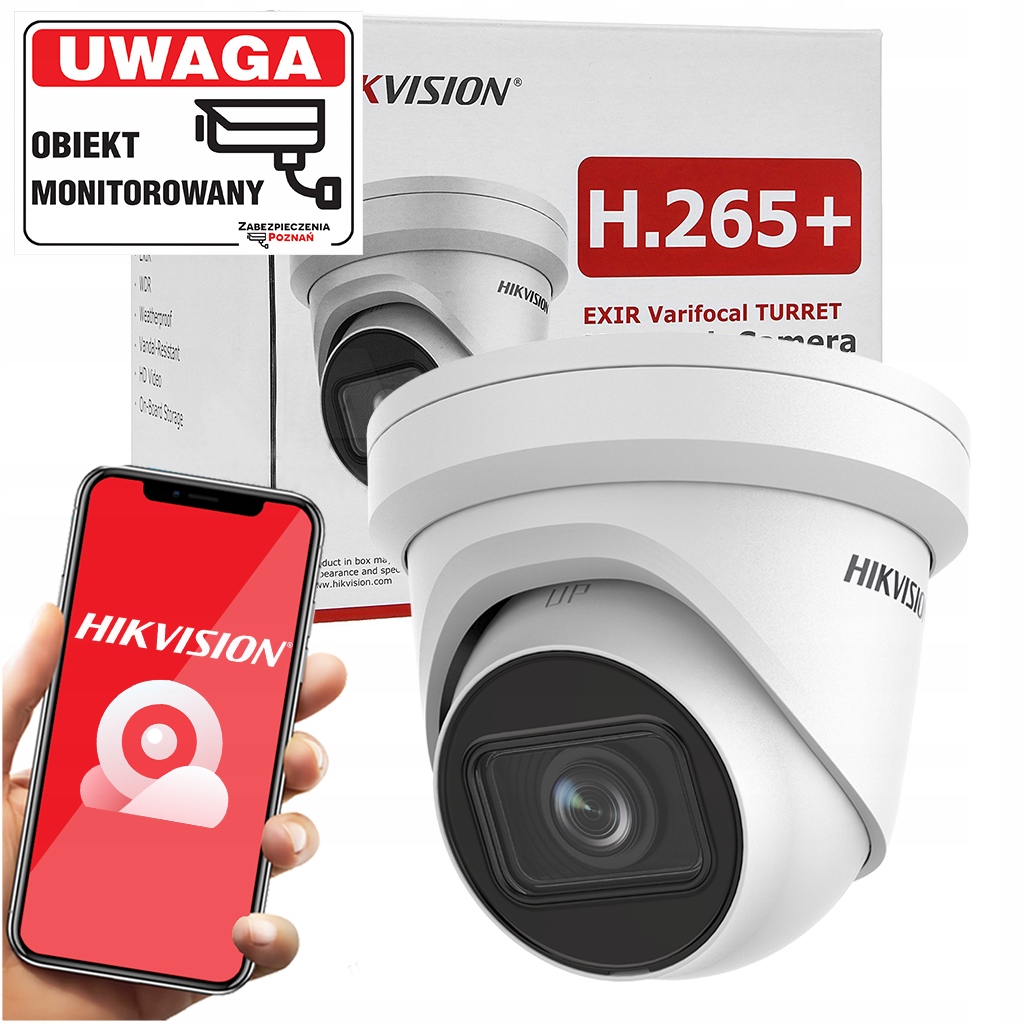 Kamera Ip na strefę rozładunku Motozoom Hikvision DS-2CD2H83G2-IZS 8Mpx PoE