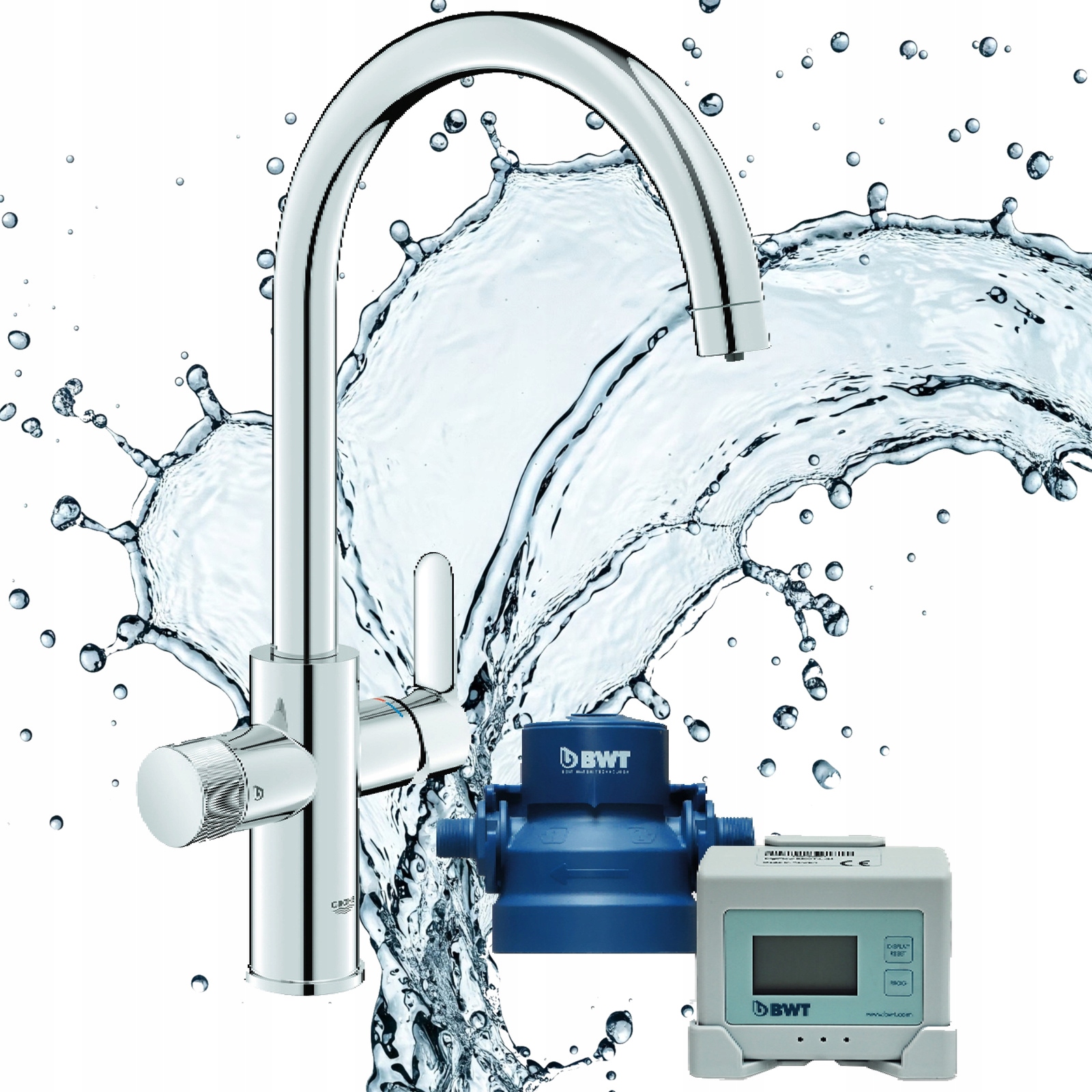 Třícestná filtrační baterie Grohe Bwt Aqa Urban 2.0 Sada bez filtru