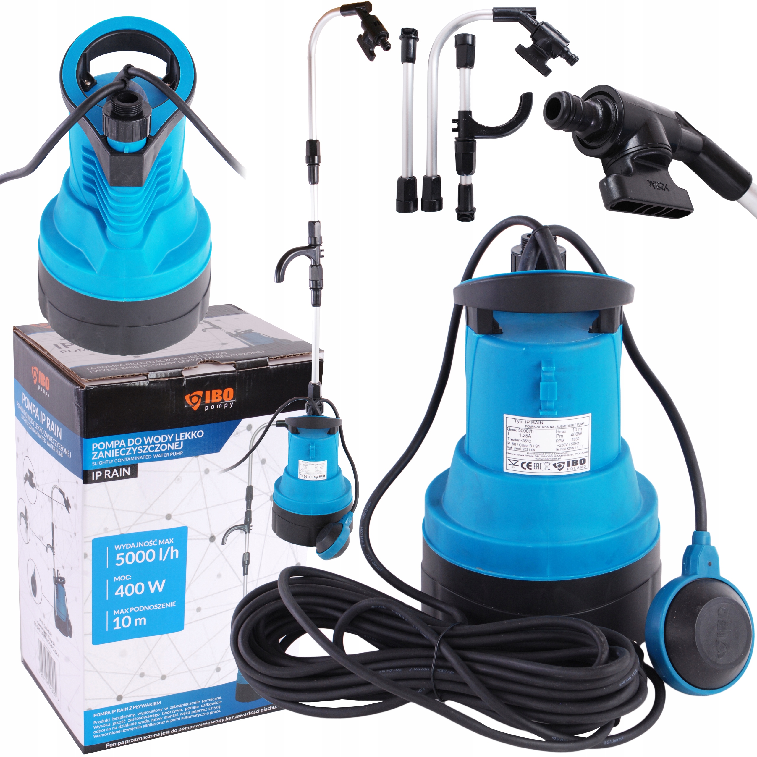 

Pompa Zatapialna do Wody Zbiorników deszczówki Ibo